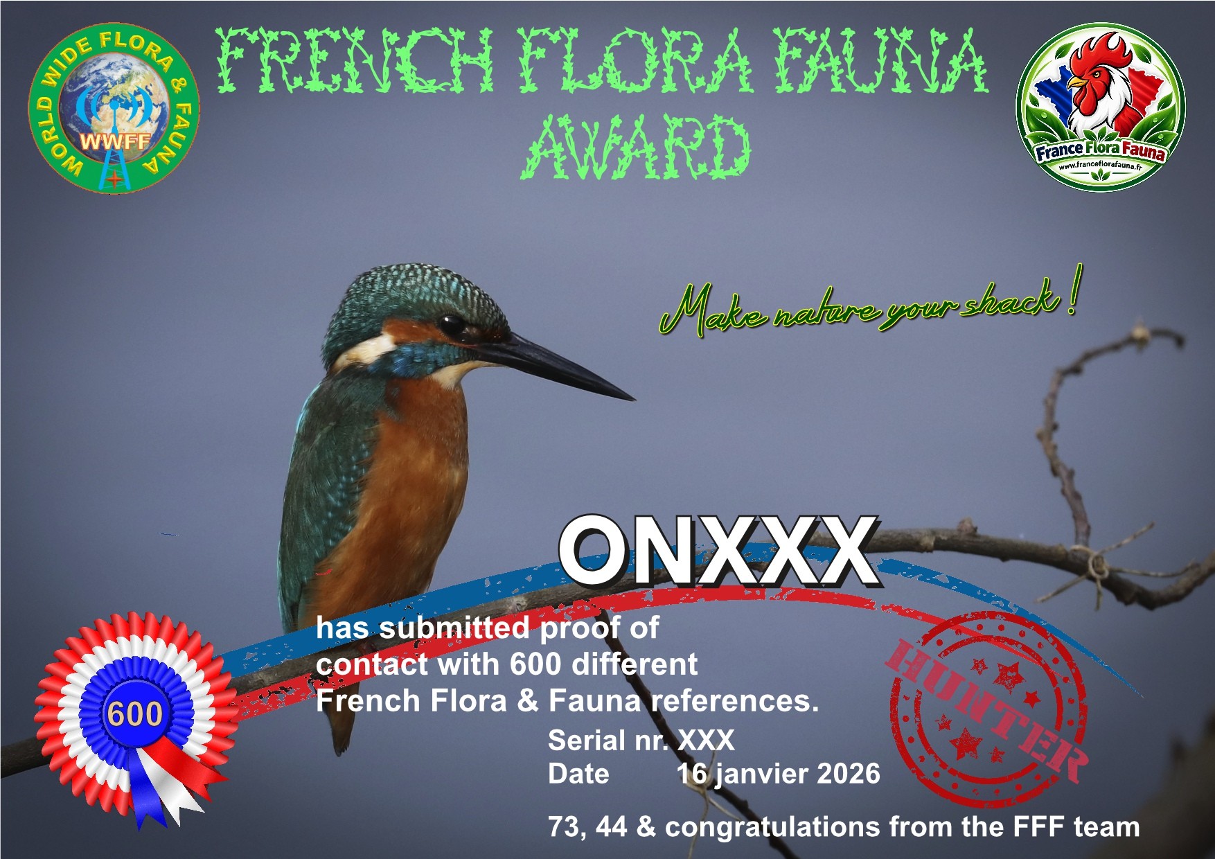 Diplôme France Flora Fauna