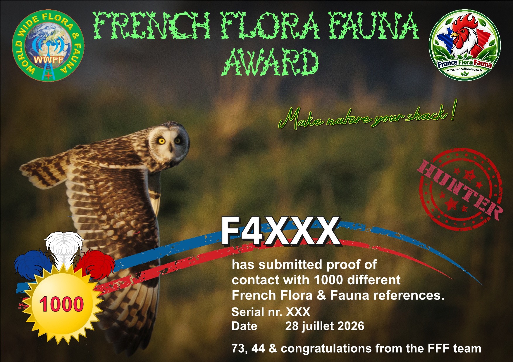 Diplôme France Flora Fauna